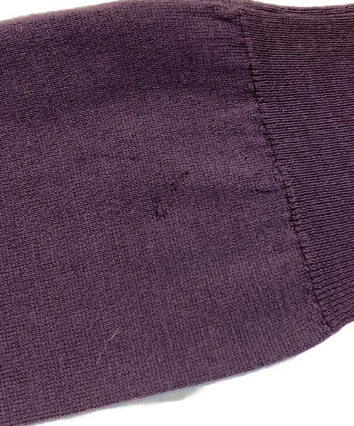 JOHN SMEDLEY（ジョンスメドレー）JOHN SMEDLEY (ジョンスメドレー) メリノ ウール クルーネック ニット パープル サイズ:Mの古着・服飾アイテム