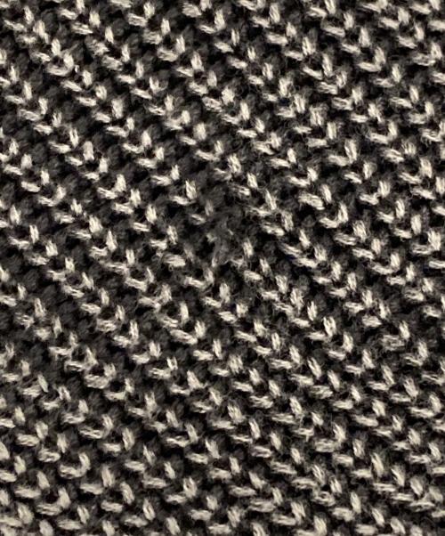 9090（9090）9090 (9090) Heisei Logo Washed Drivers Knit グレー サイズ:Mの古着・服飾アイテム