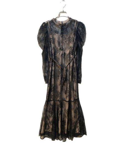 Apuweiser-riche（アプワイザーリッシェ）Apuweiser-riche (アプワイザーリッシェ) マーメイドレースワンピース ブラック サイズ:1の古着・服飾アイテム