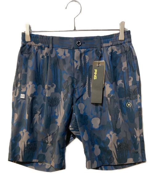 PiNG（ピン）PiNG (ピン) カモフラ柄ショートパンツ ネイビー サイズ:M 未使用品の古着・服飾アイテム