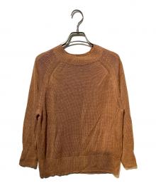 MARGARET HOWELL（マーガレットハウエル）の古着「リネンニット」｜ブラウン