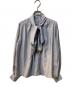 anuans（アニュアンス）の古着「ボリュームタイブラウス」｜グレー