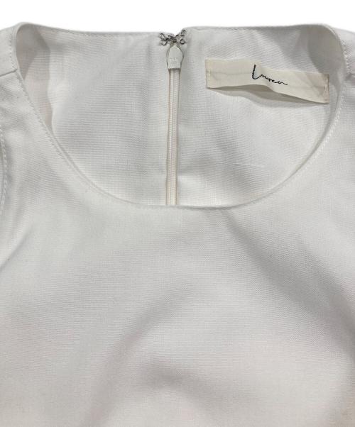 Louren（ローレン）Louren (ローレン) AMERICAN SLEEVE FLARE DRESS ホワイト サイズ:Sの古着・服飾アイテム