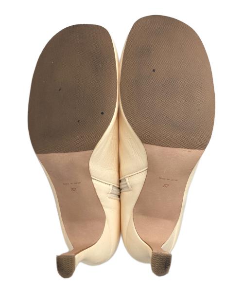 CLANE（クラネ）CLANE (クラネ) ROUND TOE SHORT BOOTS ホワイト サイズ:37の古着・服飾アイテム