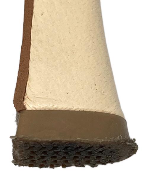 CLANE（クラネ）CLANE (クラネ) ROUND TOE SHORT BOOTS ホワイト サイズ:37の古着・服飾アイテム