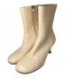 CLANE（クラネ）の古着「ROUND TOE SHORT BOOTS」｜ホワイト