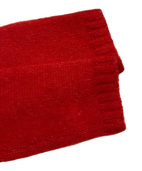 23区（ニジュウサンク）23区 (ニジュウサンク) ベビーアルパカ クロップド ニット レッド サイズ:38 未使用品の古着・服飾アイテム