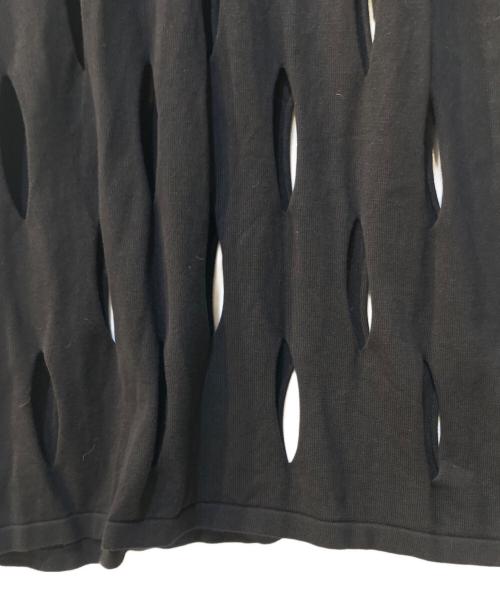 LE CIEL BLEU（ルシェルブルー）LE CIEL BLEU (ルシェルブルー) アイレットニットキャミドレス ブラック サイズ:36の古着・服飾アイテム