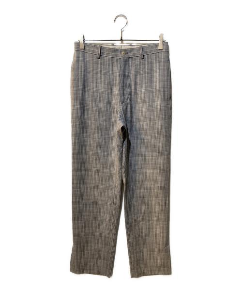 AURALEE（オーラリー）AURALEE (オーラリー) HARD TWIST WOOL DOUBLE FACE CHECK SLACKS グレー サイズ:3の古着・服飾アイテム