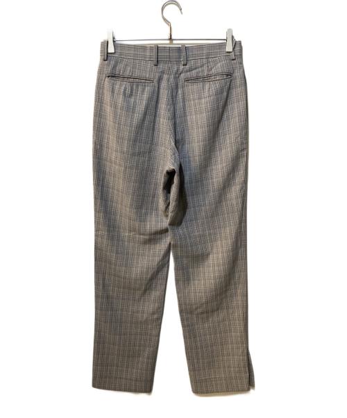AURALEE（オーラリー）AURALEE (オーラリー) HARD TWIST WOOL DOUBLE FACE CHECK SLACKS グレー サイズ:3の古着・服飾アイテム