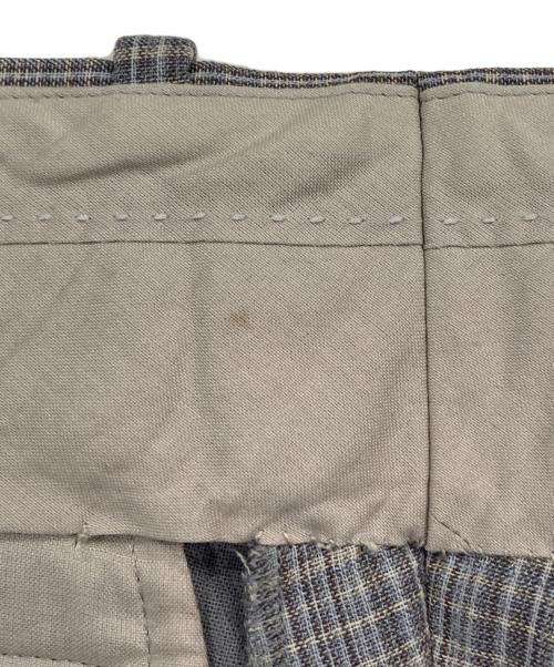 AURALEE（オーラリー）AURALEE (オーラリー) HARD TWIST WOOL DOUBLE FACE CHECK SLACKS グレー サイズ:3の古着・服飾アイテム