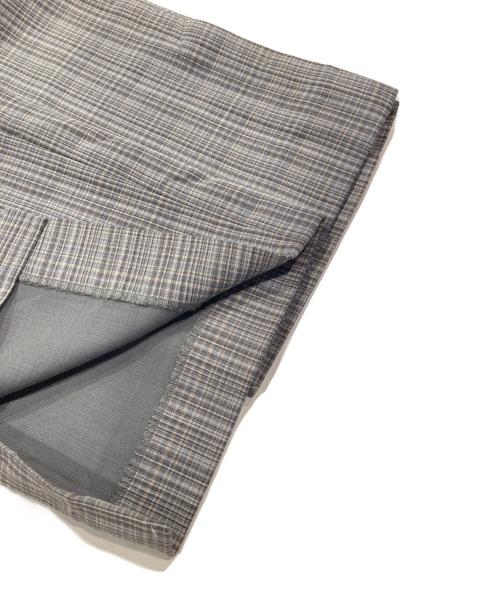 AURALEE（オーラリー）AURALEE (オーラリー) HARD TWIST WOOL DOUBLE FACE CHECK SLACKS グレー サイズ:3の古着・服飾アイテム