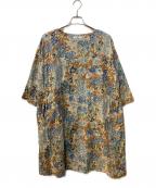 45rpm45アールピーエム）の古着「二重折りガーゼ 花柄ワンピース」｜ベージュ