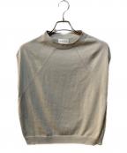 HUMAN WOMANヒューマンウーマン）の古着「ハイゲージクルーネックニットベスト」｜グリーン