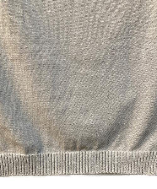 HUMAN WOMAN（ヒューマンウーマン）HUMAN WOMAN (ヒューマンウーマン) ハイゲージクルーネックニットベスト グリーン サイズ:Mの古着・服飾アイテム