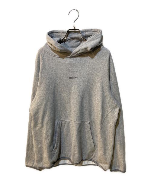 BRIEFING（ブリーフィング）BRIEFING (ブリーフィング) プルオーバーパーカー グレー サイズ:Lの古着・服飾アイテム