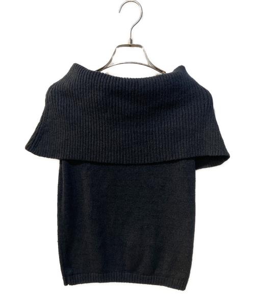 Noble（ノーブル）Noble (ノーブル) ペーパーヤーンオフショル プルオーバー ブラック サイズ:Freeの古着・服飾アイテム