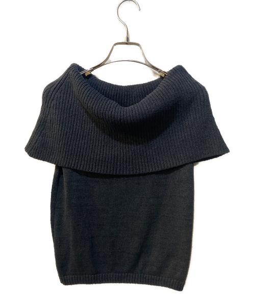 Noble（ノーブル）Noble (ノーブル) ペーパーヤーンオフショル プルオーバー ブラック サイズ:Freeの古着・服飾アイテム