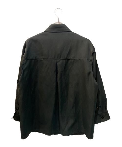 ETRE TOKYO（エトレトウキョウ）ETRE TOKYO (エトレトウキョウ) サテンシャツブルゾン ブラック サイズ:Freeの古着・服飾アイテム