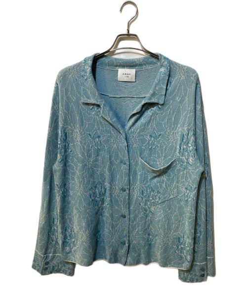 Ameri（アメリ）Ameri (アメリ) ZOE KNIT PAJAMA SHIRT セットアップ ブルー サイズ:Freeの古着・服飾アイテム