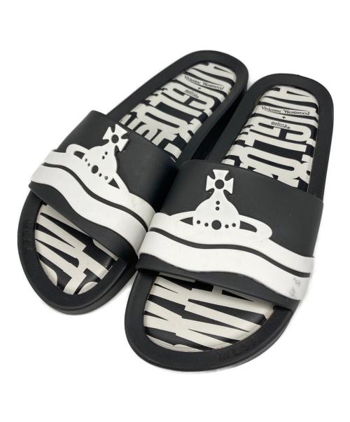 Vivienne Westwood（ヴィヴィアンウエストウッド）Vivienne Westwood (ヴィヴィアンウエストウッド) melissa (メリッサ) ベナッシサンダル ホワイト×ブラック サイズ:24cmの古着・服飾アイテム