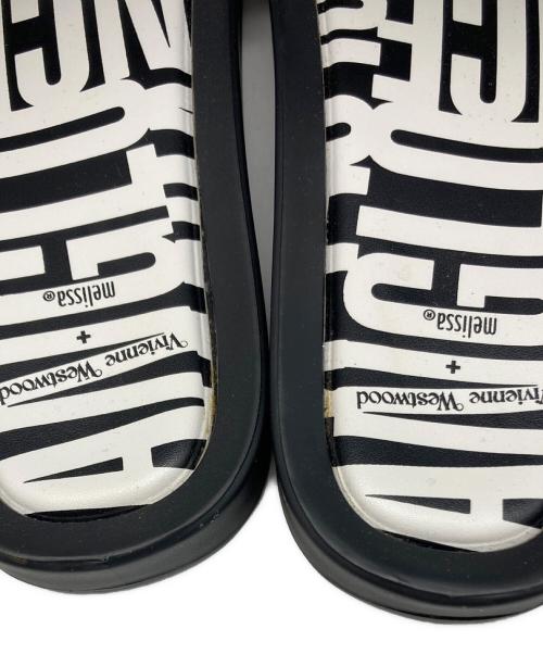 Vivienne Westwood（ヴィヴィアンウエストウッド）Vivienne Westwood (ヴィヴィアンウエストウッド) melissa (メリッサ) ベナッシサンダル ホワイト×ブラック サイズ:24cmの古着・服飾アイテム