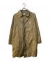 DANTON（ダントン）の古着「ポリエステルマイクロタフタ ハーフコート」｜ベージュ