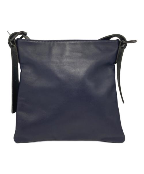 BOTTEGA VENETA（ボッテガベネタ）BOTTEGA VENETA (ボッテガベネタ) イントレチャートレザーショルダーバッグ ネイビーの古着・服飾アイテム