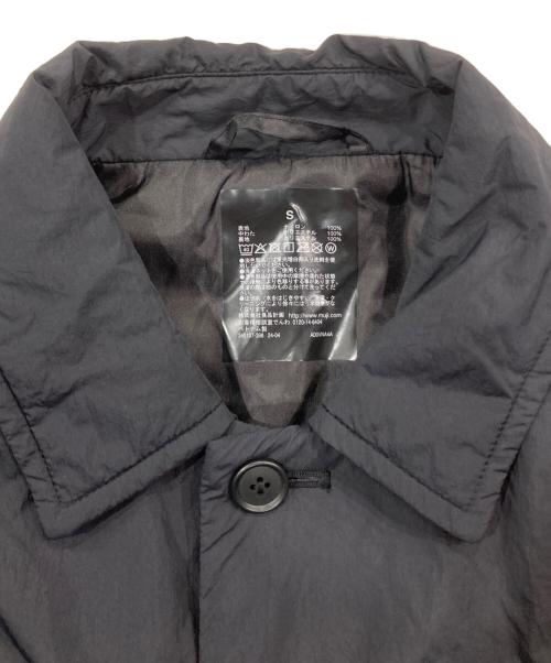MUJI LABO（ムジラボ）MUJI LABO (ムジラボ) 洗える中わた ステンカラーコート ブラック サイズ:Sの古着・服飾アイテム