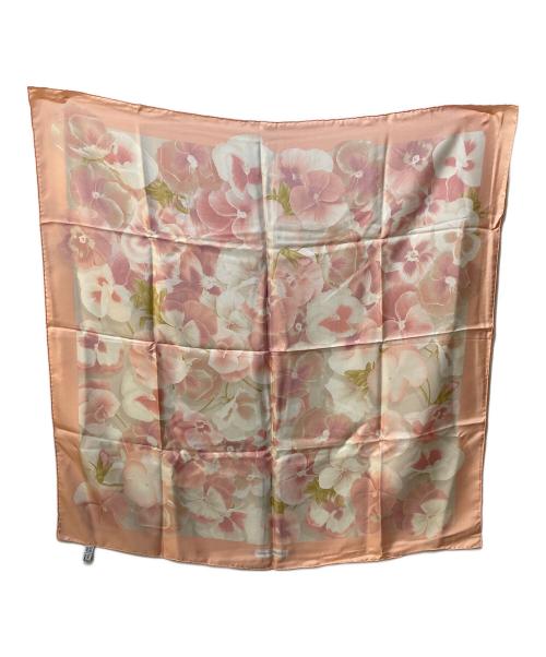 Salvatore Ferragamo（サルヴァトーレ フェラガモ）Salvatore Ferragamo (サルヴァトーレ フェラガモ) シルクスカーフ ピンクの古着・服飾アイテム