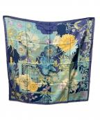 Salvatore Ferragamoサルヴァトーレ フェラガモ）の古着「シルクスカーフ」｜ブルー