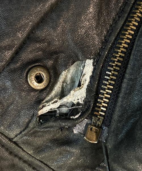 Yves Saint Laurent pour homme（イヴサンローラン プールオム）Yves Saint Laurent pour homme (イヴサンローラン プールオム) ラムレザーコート ブラック サイズ:52の古着・服飾アイテム