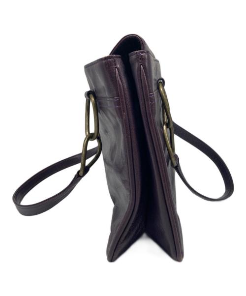 DRIES VAN NOTEN（ドリスヴァンノッテン）DRIES VAN NOTEN (ドリスヴァンノッテン) オールドレザーハンドバッグ パープルの古着・服飾アイテム