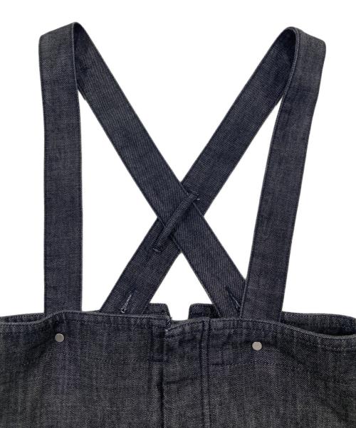 MACPHEE（マカフィー）MACPHEE (マカフィー) コットンデニム ハイウエストジャンパースカート グレー サイズ:34の古着・服飾アイテム