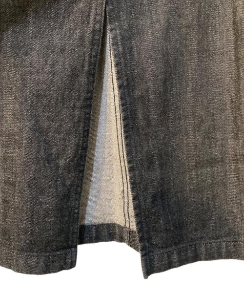 MACPHEE（マカフィー）MACPHEE (マカフィー) コットンデニム ハイウエストジャンパースカート グレー サイズ:34の古着・服飾アイテム