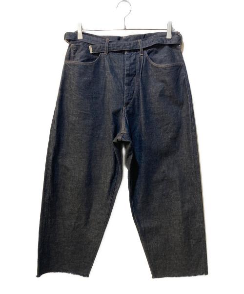 BLURHMS（ブラームス）BLURHMS (ブラームス) 9oz Selvage Denim GI-belt Pants インディゴ サイズ:2の古着・服飾アイテム