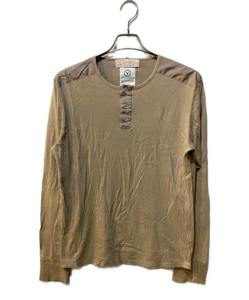 VISVIM（ビズビム）VISVIM (ビズビム) ヘンリーネックカットソー ベージュ サイズ:Freeの古着・服飾アイテム
