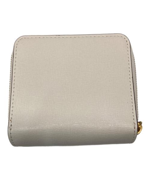 Kate Spade（ケイトスペード）Kate Spade (ケイトスペード) レモン ドロップ アップリケ スモール コンパクト ウォレット ホワイトの古着・服飾アイテム