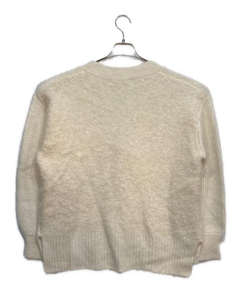 CITY（シティ）CITY (シティ) ベビーアルパカブークレニットカーディガン ホワイト サイズ:Freeの古着・服飾アイテム