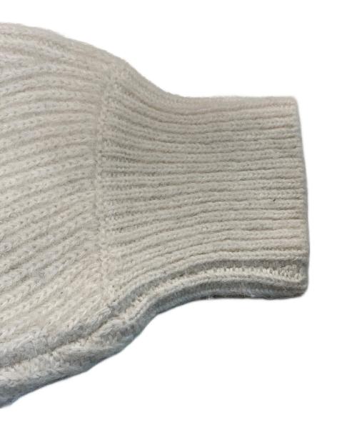 CITY（シティ）CITY (シティ) ベビーアルパカブークレニットカーディガン ホワイト サイズ:Freeの古着・服飾アイテム