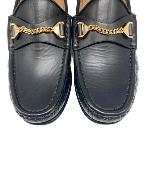 hyusto（ヒュースト）hyusto (ヒュースト) MICK レザー ローファー ブラック サイズ:38の古着・服飾アイテム