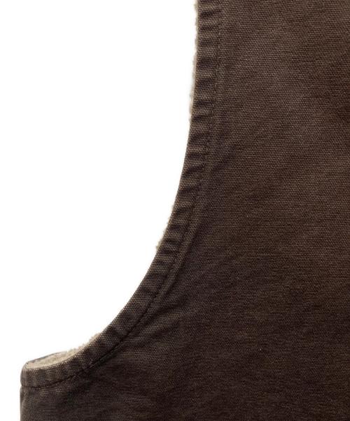 CarHartt（カーハート）CarHartt (カーハート) ダックボアベスト ブラウン サイズ:XLの古着・服飾アイテム
