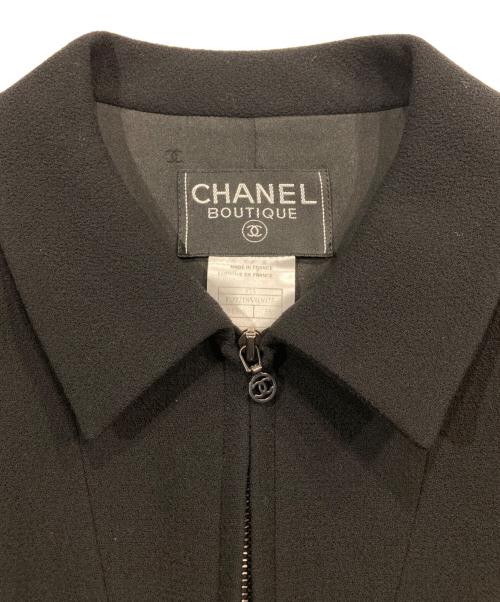 CHANEL BOUTIQUE（シャネル ブティック）CHANEL BOUTIQUE (シャネル ブティック) 裏地シルクウールジャケットセットアップ ブラック サイズ:38の古着・服飾アイテム