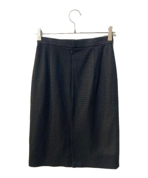 ANAYI（アナイ）ANAYI (アナイ) ノーカラージャケット×スカートセットアップ ブラック サイズ:38の古着・服飾アイテム