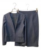 NOLLEY'S sophiノーリーズソフィー）の古着「スラブジャガードジャケットセット」｜ネイビー