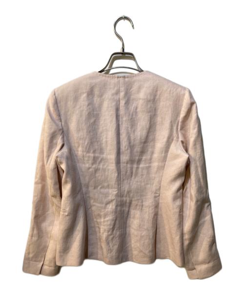 MaxMara（マックスマーラ）MaxMara (マックスマーラ) リネンジャケット ピンク サイズ:36の古着・服飾アイテム