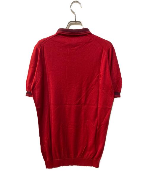 FRED PERRY（フレッドペリー）FRED PERRY (フレッドペリー) JOHN SMEDLEY (ジョンスメドレー) ポロシャツ レッド サイズ:Mの古着・服飾アイテム