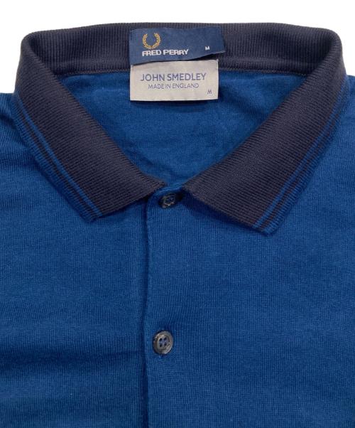 FRED PERRY（フレッドペリー）FRED PERRY (フレッドペリー) JOHN SMEDLEY (ジョンスメドレー) ポロシャツ ネイビー サイズ:Mの古着・服飾アイテム