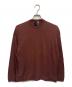 ATON（エイトン）の古着「良質 コットン クルーネック ハイゲージ ニット」｜ブラウン