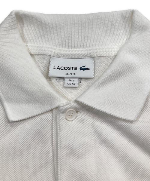 LACOSTE（ラコステ）LACOSTE (ラコステ) ビッグワニポロシャツ ホワイト サイズ:XSの古着・服飾アイテム